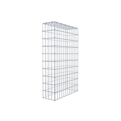 Gavión complementario de tipo 3 100 cm x 60 cm x 20 cm (largo x alto x fondo), malla 5 cm x 10 cm, anillo en C