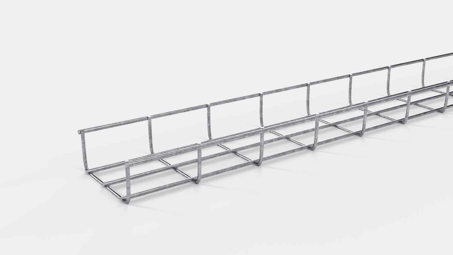 Kabelkanal højde 110 cm, dybde 5 cm, maskestørrelse 5 x 10 cm