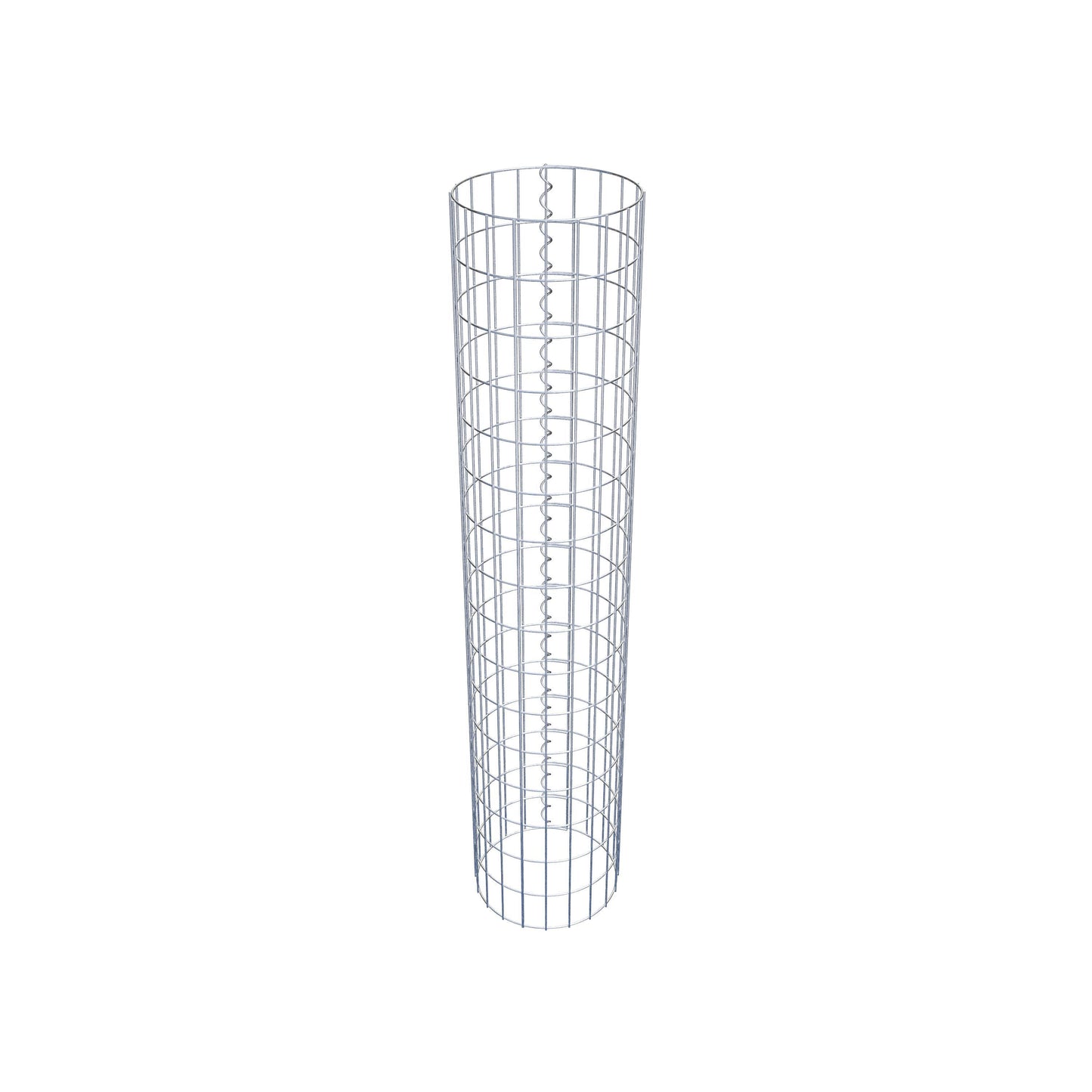 Gabionpelare rund 32 cm diameter, 160 cm höjd, maskstorlek 5 cm x 10 cm