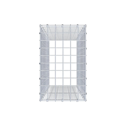 Monteret gabion type 3 100 cm x 30 cm x 50 cm (L x H x D), maskestørrelse 5 cm x 5 cm, C-ring