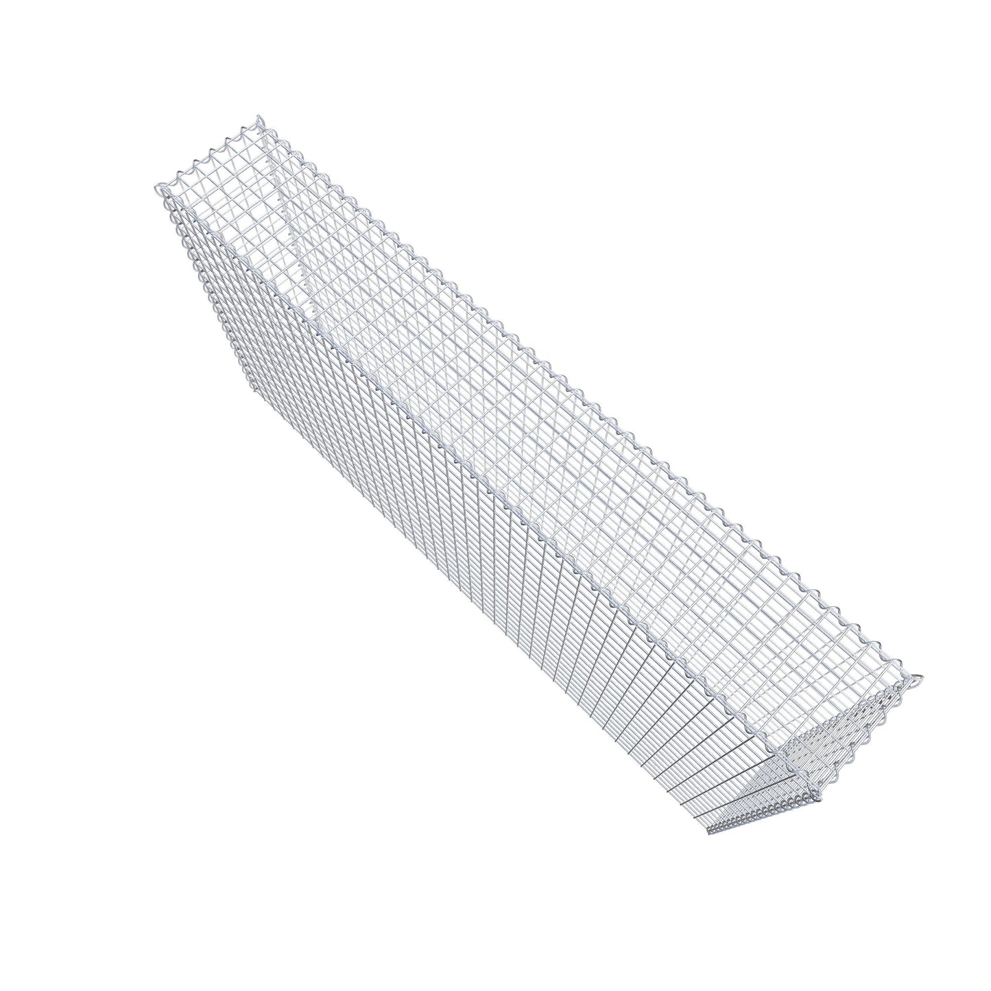 Gabion rapporté type 3 200 cm x 100 cm x 30 cm (L x H x P), mailles 5 cm x 5 cm, spirale