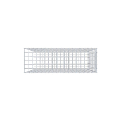Monteret gabion type 2 100 cm x 90 cm x 30 cm, maskestørrelse 5 cm x 10 cm, C-ring