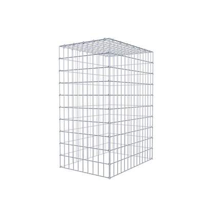 Gabbione aggiuntivo di tipo 3 100 cm x 70 cm x 50 cm (L x H x P), maglia 5 cm x 10 cm, anello a C