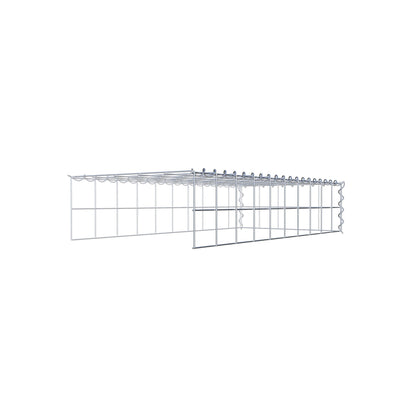 Add-on schanskorf type 4 100 cm x 20 cm x 50 cm (L x H x D), maaswijdte 10 cm x 10 cm, spiraal
