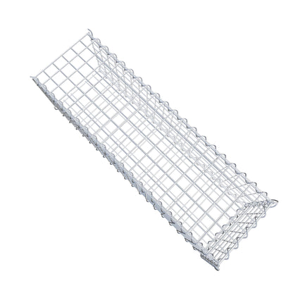 Gabião tipo 2 100 cm x 30 cm x 30 cm (C x A x P), malhagem 5 cm x 5 cm, espiral