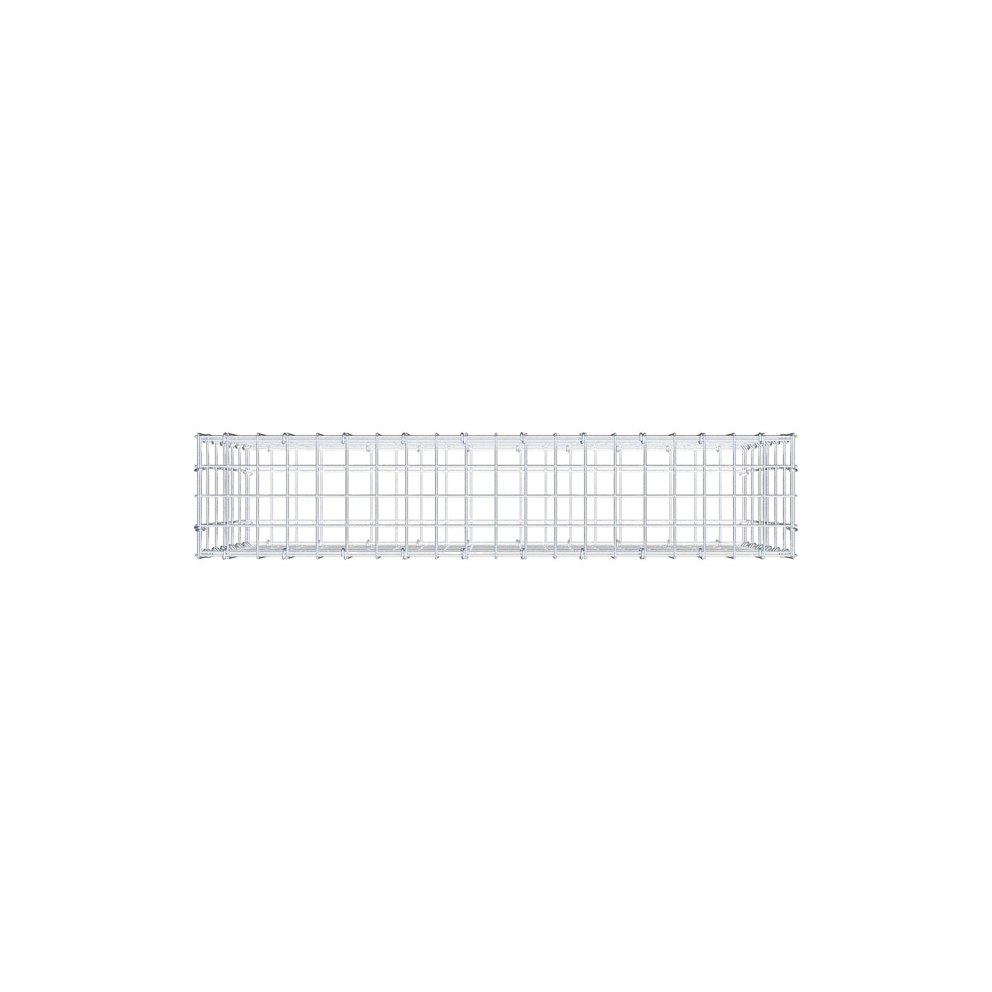 Gavión 100 cm x 60 cm x 20 cm (L x A x P), luz de malla 5 cm x 10 cm, anillo en C