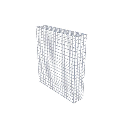 Gavión 100 cm x 90 cm x 20 cm (L x A x P), luz de malla 5 cm x 5 cm, anillo en C