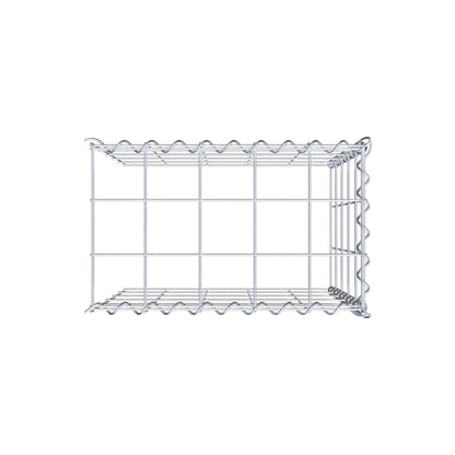 Gabião tipo 4 50 cm x 50 cm x 30 cm (C x A x P), malhagem 10 cm x 10 cm, espiral
