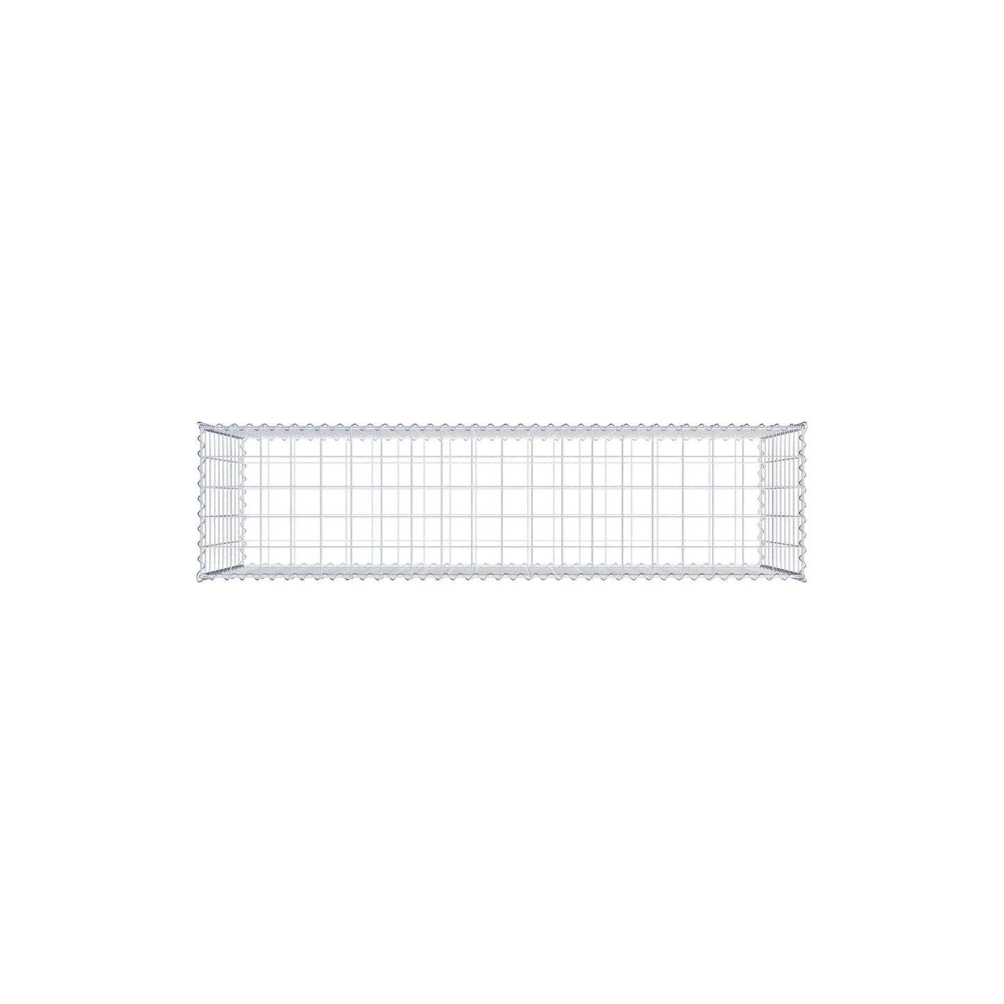 Schanskorf 200 cm x 100 cm x 50 cm (L x H x D), maaswijdte 10 cm x 10 cm, spiraalvormig