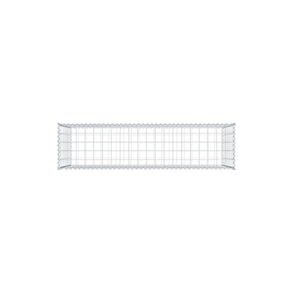 Schanskorf 200 cm x 100 cm x 50 cm (L x H x D), maaswijdte 10 cm x 10 cm, spiraalvormig