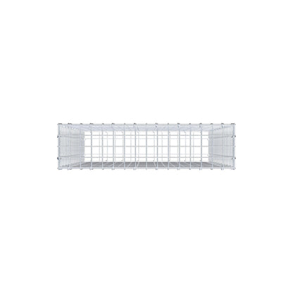 Gabion 100 cm x 80 cm x 20 cm (L x H x P), mailles 5 cm x 5 cm, anneau en C