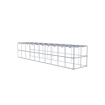 Type 4 oplegkorf 100 cm x 20 cm x 20 cm (L x H x D), maaswijdte 10 cm x 10 cm, C-ring
