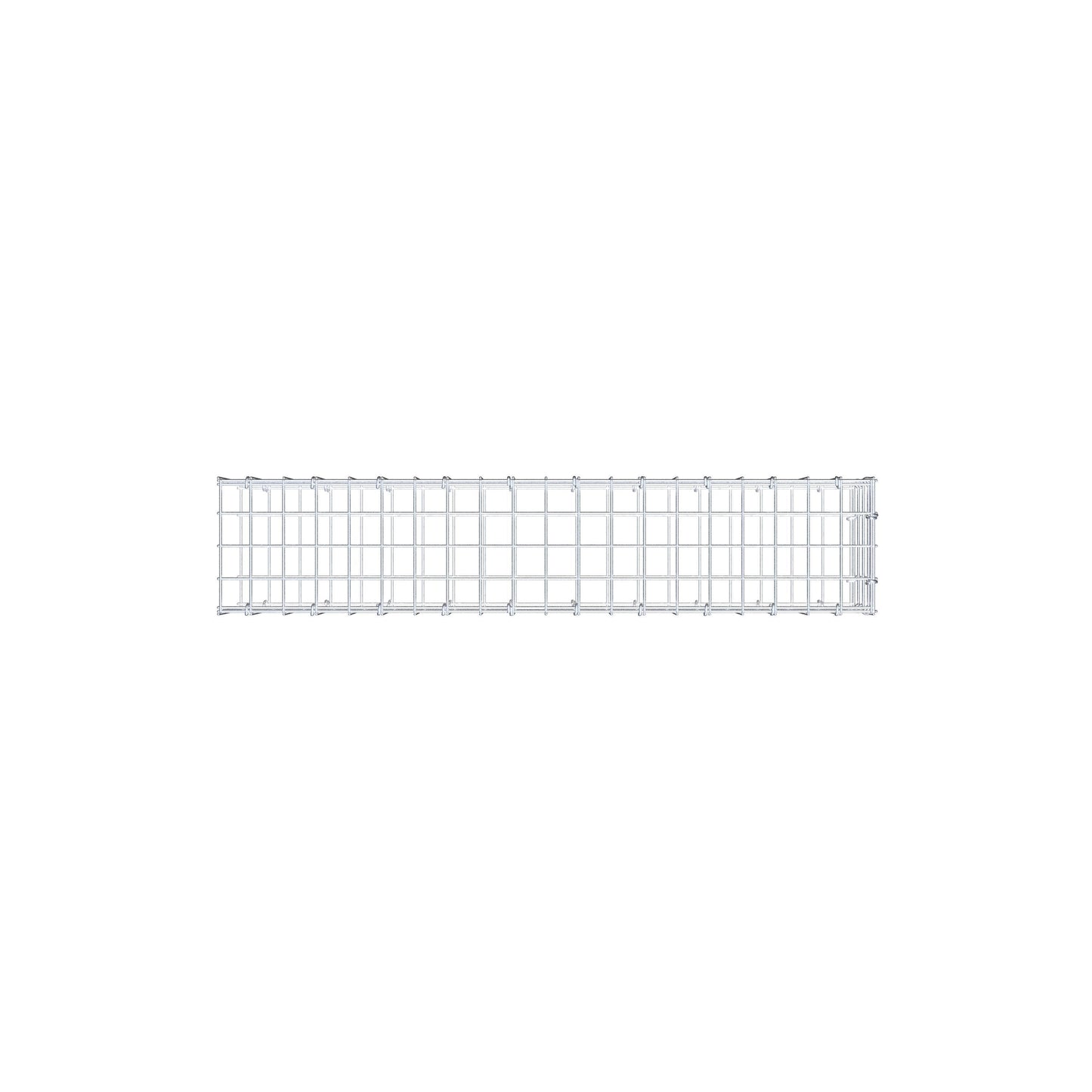 Fästbar gabion typ 2 100 cm x 20 cm x 20 cm (L x H x D), maskstorlek 5 cm x 5 cm, C-ring