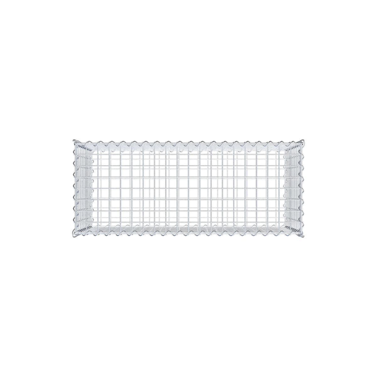 Gabion 100 cm x 50 cm x 40 cm (L x H x D), maskstorlek 5 cm x 5 cm, spiral