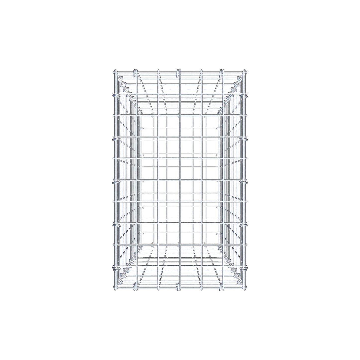Gabione 100 cm x 30 cm x 50 cm (L x H x T), Maschenweite 5 cm x 10 cm, C-Ring