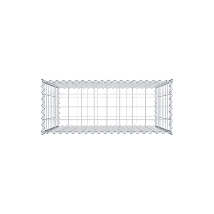 Gabion 100 cm x 100 cm x 40 cm (L x H x D), maskestørrelse 10 cm x 10 cm, spiral
