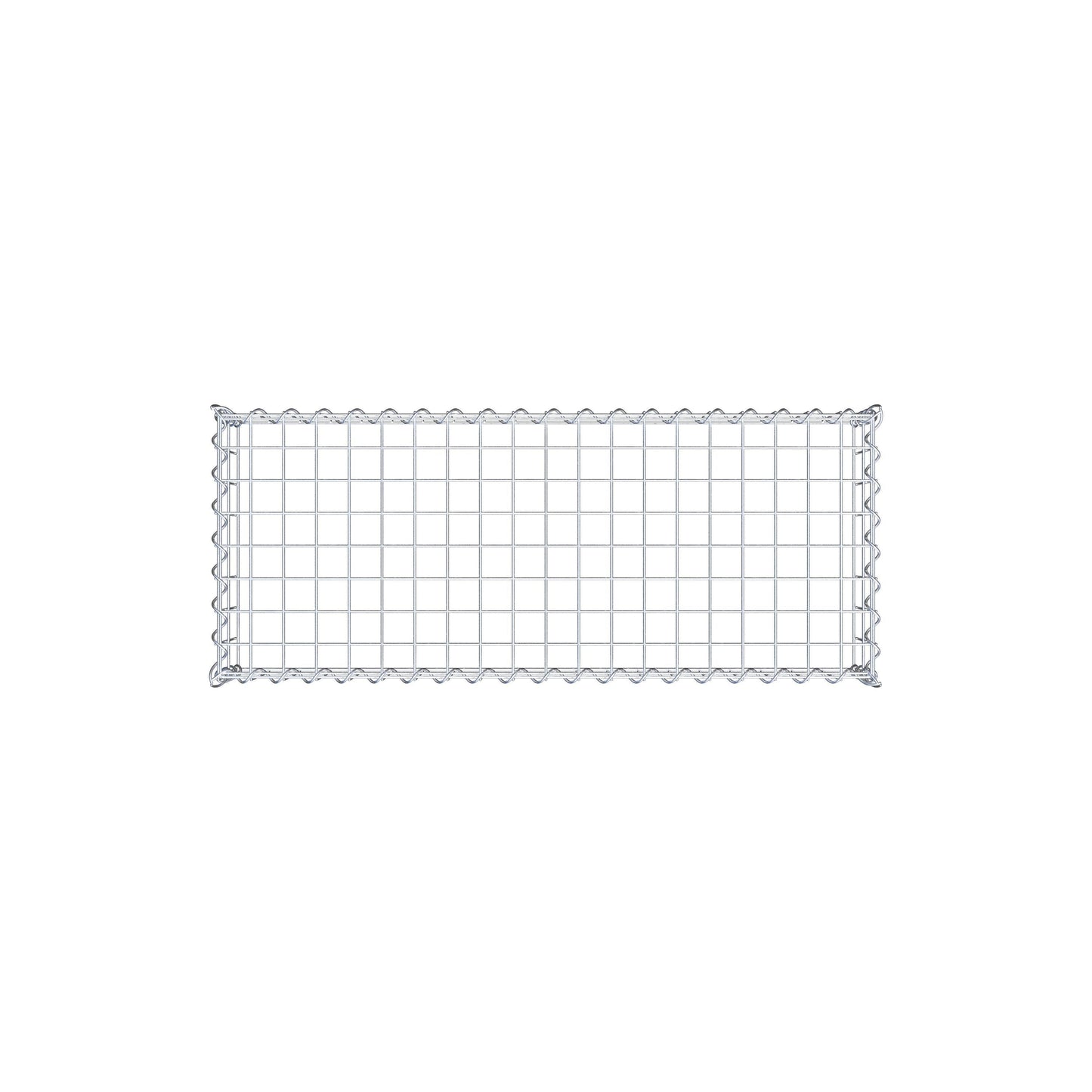 Gavión complementario tipo 3 100 cm x 20 cm x 40 cm (L x A x P), malla 5 cm x 10 cm, espiral