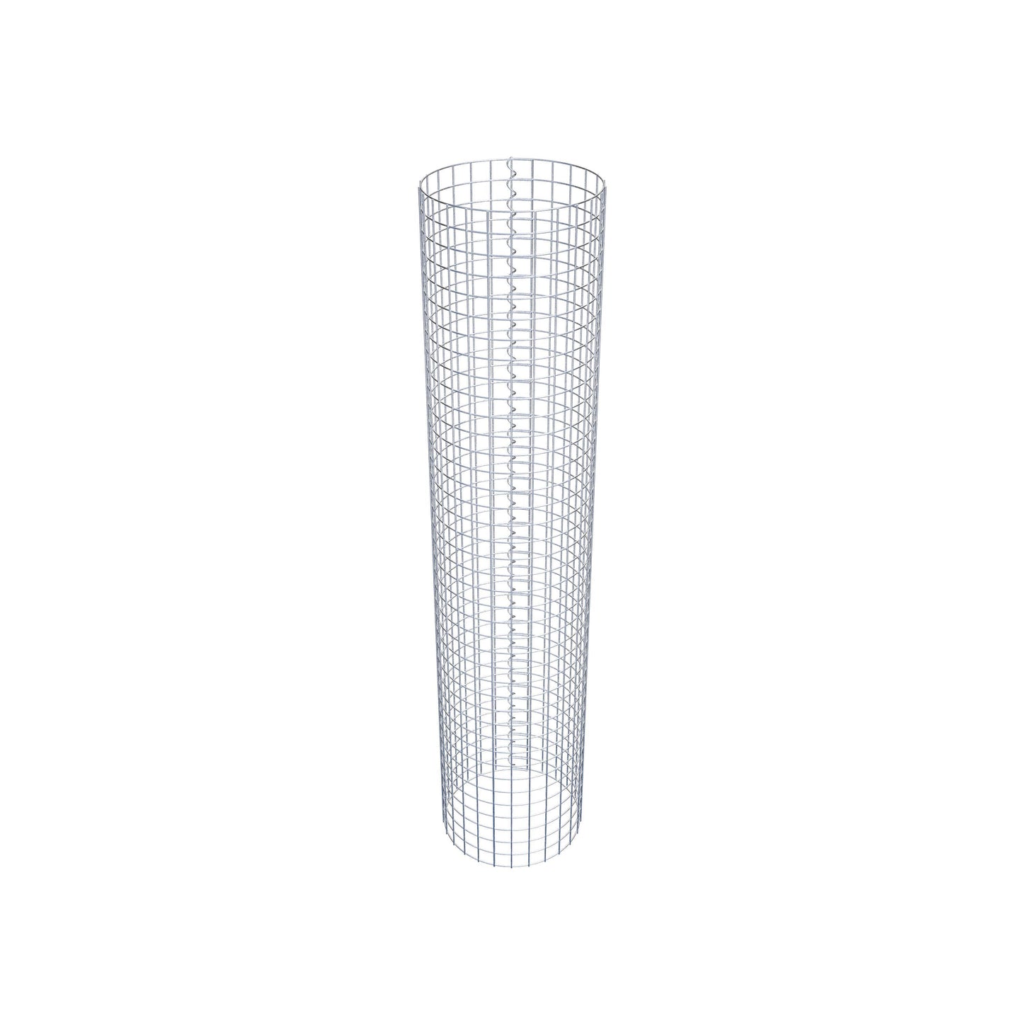 Colonna gabbionata rotonda 42 cm di diametro, 200 cm di altezza, maglia 5 cm x 5 cm
