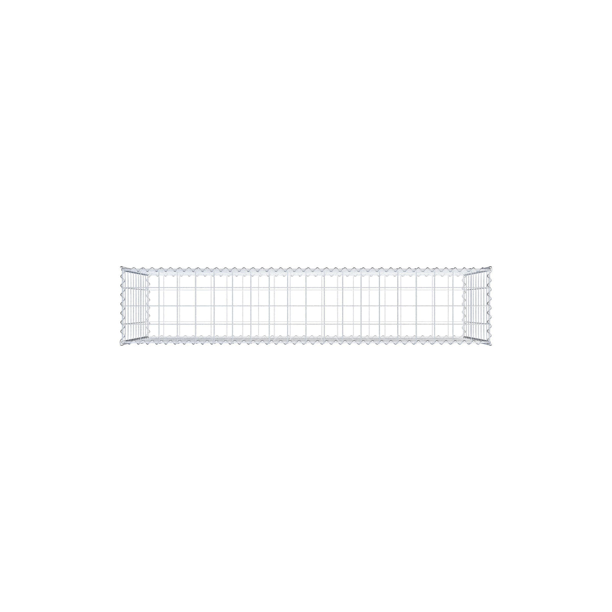 Gavión 200 cm x 100 cm x 40 cm (largo x alto x fondo), malla 10 cm x 10 cm, en espiral