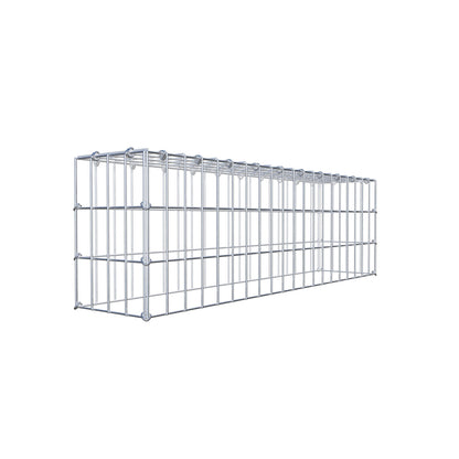 Gavión complementario de tipo 3 100 cm x 30 cm x 20 cm (largo x alto x fondo), malla 5 cm x 10 cm, anillo en C