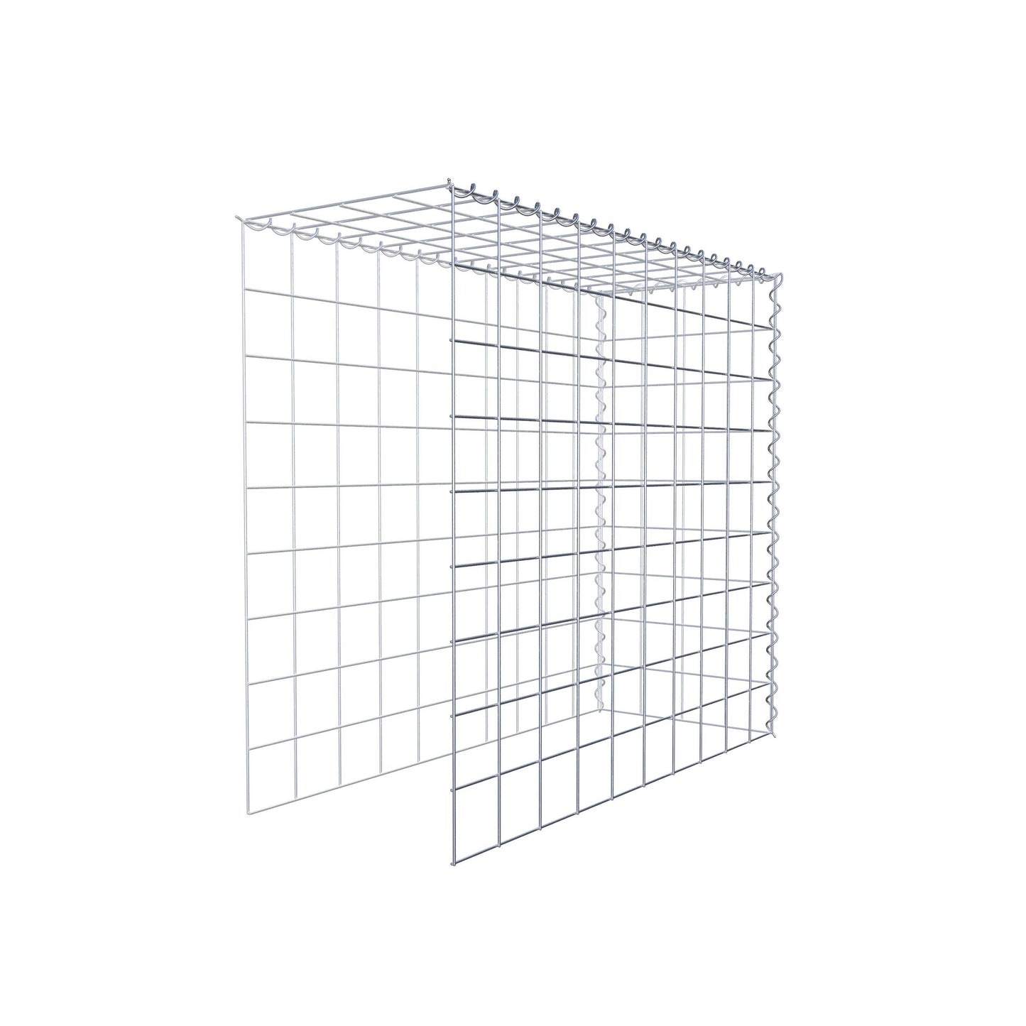 Gavión complementario tipo 4 100 cm x 90 cm x 40 cm (L x A x P), malla 10 cm x 10 cm, espiral