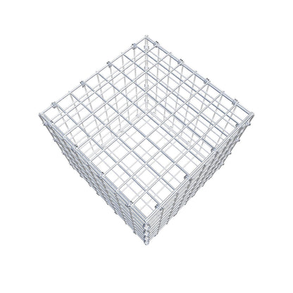 Gabion 40 cm x 40 cm x 40 cm (L x H x D), maskestørrelse 5 x 5 cm, spiralring