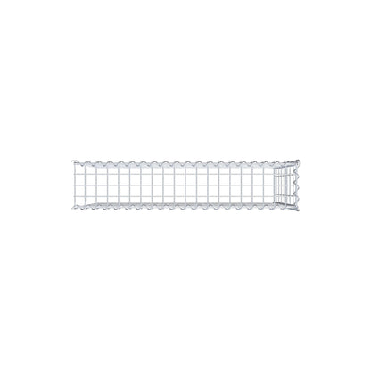 Grown-on gabion type 4 100 cm x 80 cm x 20 cm (L x H x D), mesh size 5 cm x 10 cm, spiral
