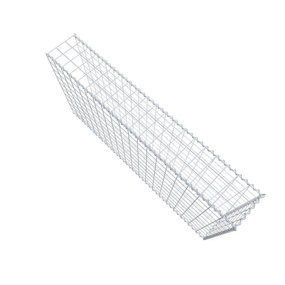 Gavión complementario tipo 2 200 cm x 100 cm x 30 cm (L x A x P), malla 10 cm x 10 cm, espiral