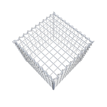 Opvokset gabion type 3 50 cm x 50 cm x 50 cm (L x H x D), maskestørrelse 5 cm x 10 cm, spiral