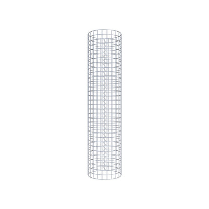 Columna de gaviones redonda 37 cm de diámetro, 160 cm de altura, malla 5 cm x 5 cm