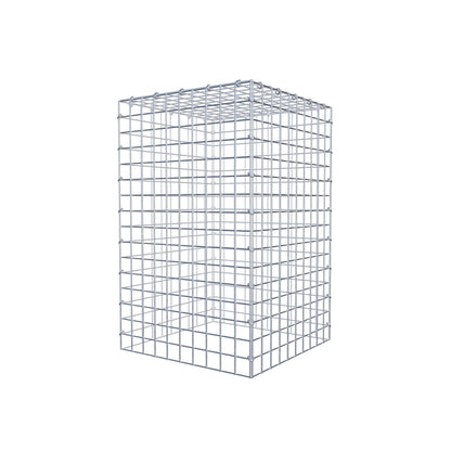 Pila adicional tipo 3 80 cm x 50 cm x 50 cm (L x A x P), malla 5 cm x 5 cm, anillo en C
