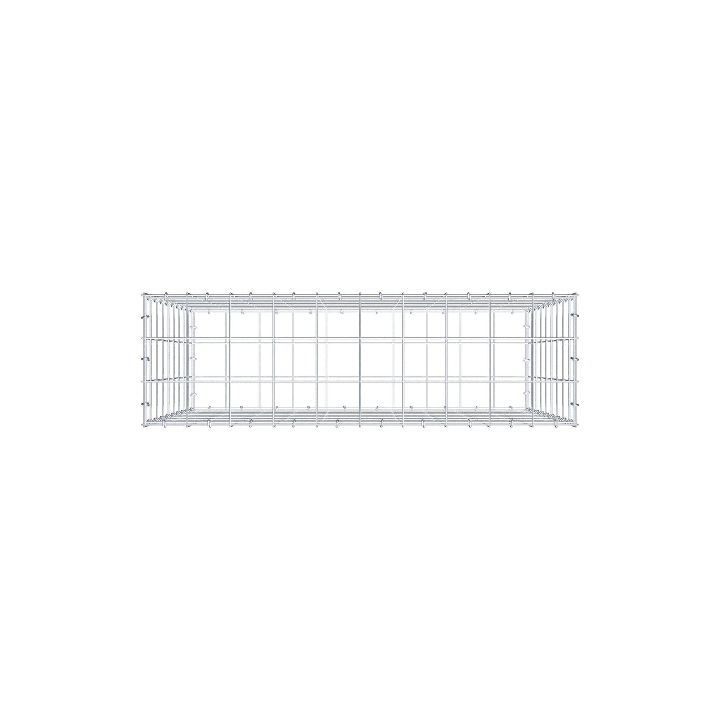 Gabione 100 cm x 90 cm x 30 cm (L x H x T), Maschenweite 10 cm x 10 cm, C-Ring