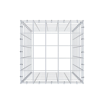 Mounted gabion type 3 80 cm x 50 cm x 50 cm (L x H x D), mesh size 10 cm x 10 cm, C-ring