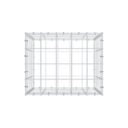 Schanskorf 50 cm x 40 cm x 40 cm (L x H x D), maaswijdte 10 cm x 10 cm, C-ring