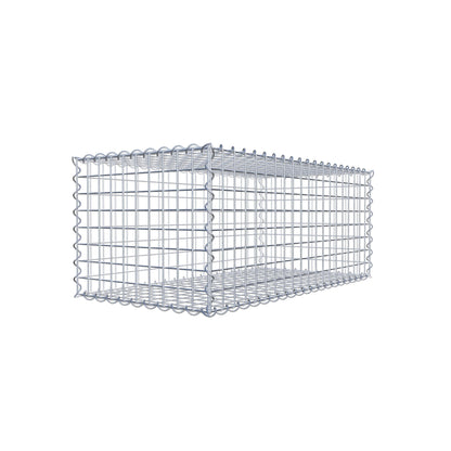 Gabione 100 cm x 40 cm x 50 cm (L x H x T), Maschenweite 5 cm x 5 cm, Spirale