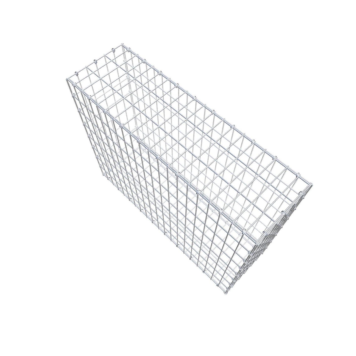 Schanskorf 100 cm x 80 cm x 30 cm (L x H x D), maaswijdte 5 cm x 10 cm, C-ring