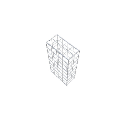 Gabião 80 cm x 40 cm x 20 cm (C x A x P), malhagem 10 cm x 10 cm, anel C