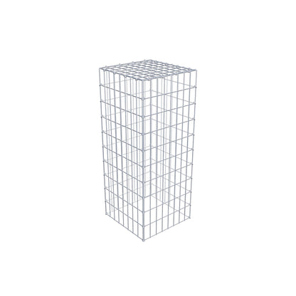 Gavión complementario de tipo 3 100 cm x 40 cm x 40 cm (largo x alto x fondo), malla 5 cm x 10 cm, anillo en C