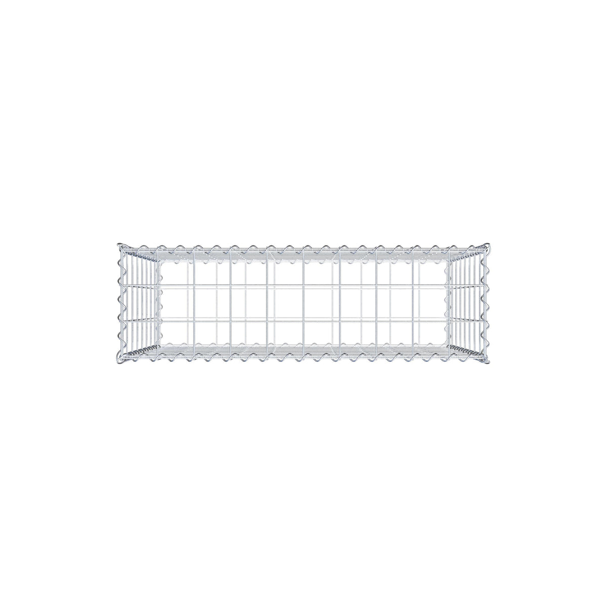 Gabbione 100 cm x 80 cm x 30 cm (L x H x P), maglia 10 cm x 10 cm, spirale