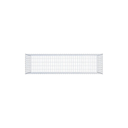 Gabion 200 cm x 100 cm x 50 cm (L x H x D), maskestørrelse 5 cm x 10 cm, spiral