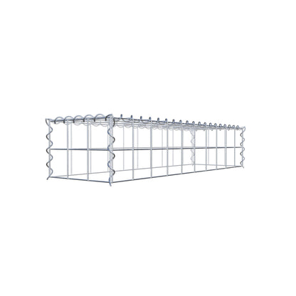 Gavión complementario tipo 3 100 cm x 20 cm x 30 cm (L x A x P), malla 10 cm x 10 cm, espiral