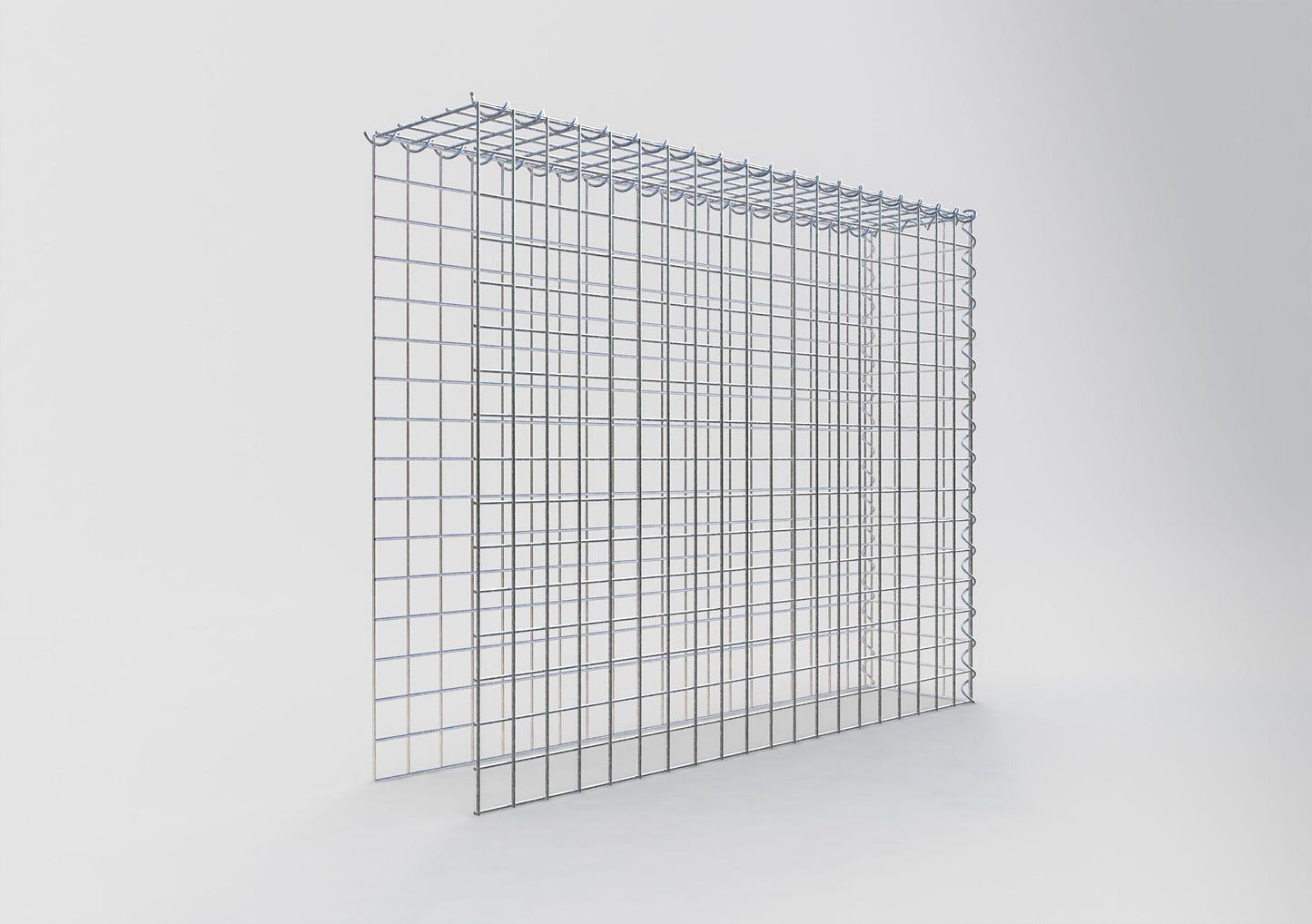 Extra gabion typ 4 100 cm x 80 cm x 20 cm (L x H x D), maskstorlek 5 cm x 5 cm, spiral