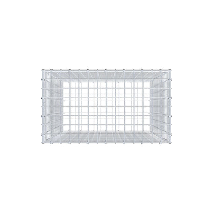 Schanskorf 100 cm x 70 cm x 40 cm (L x H x D), maaswijdte 5 cm x 5 cm, C-ring