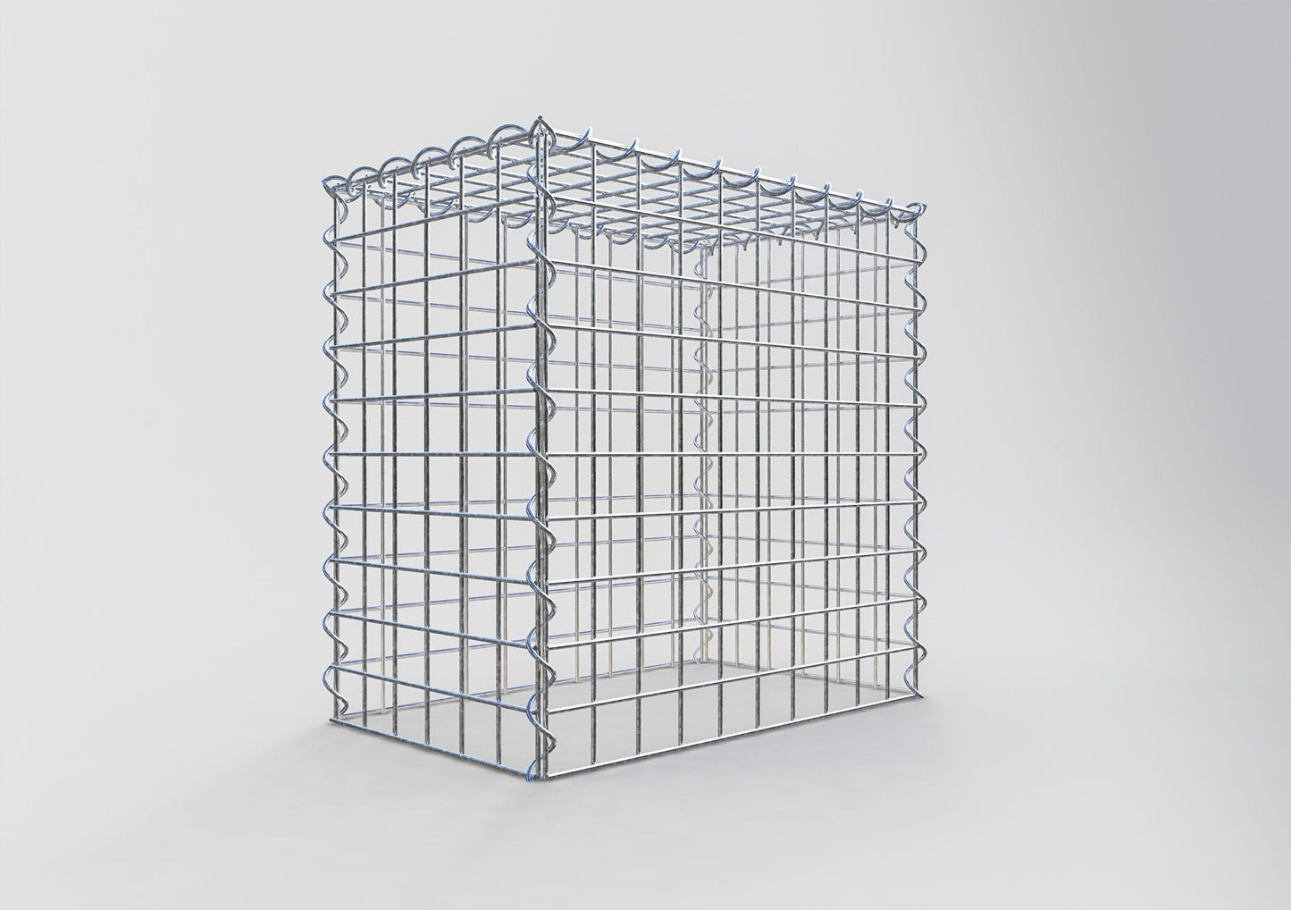 Opvokset gabion type 3 50 cm x 50 cm x 30 cm (L x H x D), maskestørrelse 5 cm x 5 cm, spiral