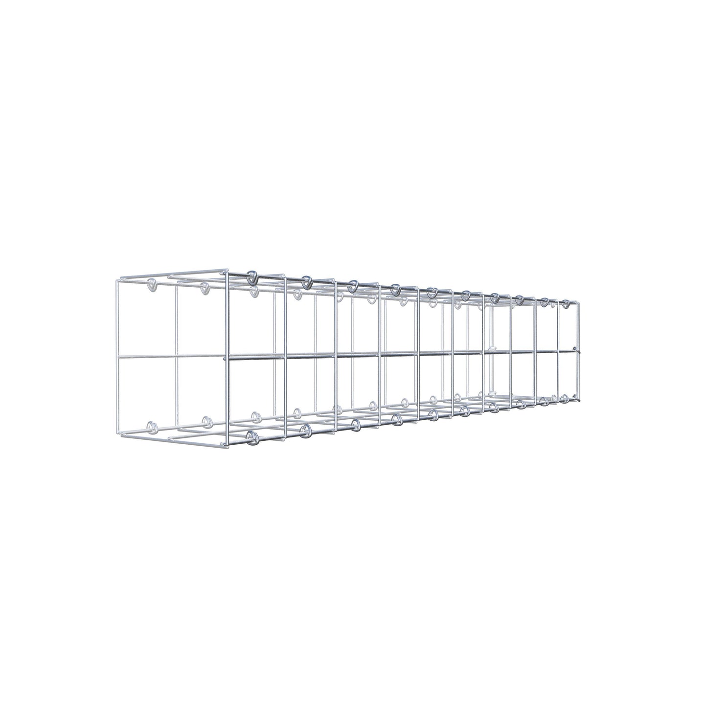 Gabião tipo 2 100 cm x 20 cm x 20 cm (C x A x P), malhagem 10 cm x 10 cm, anel C