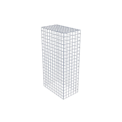 Gavión complementario de tipo 3 100 cm x 50 cm x 30 cm (L x A x P), malla 5 cm x 5 cm, anillo en C