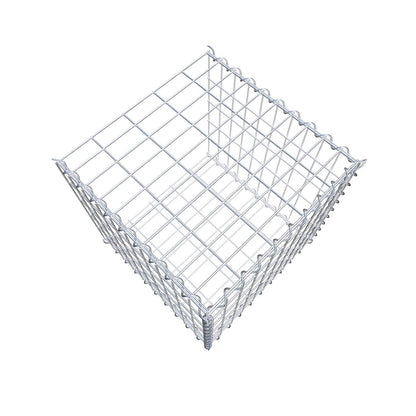 Gabbione aggiuntivo tipo 2 50 cm x 50 cm x 50 cm (L x H x P), dimensione maglia 5 cm x 10 cm, a spirale