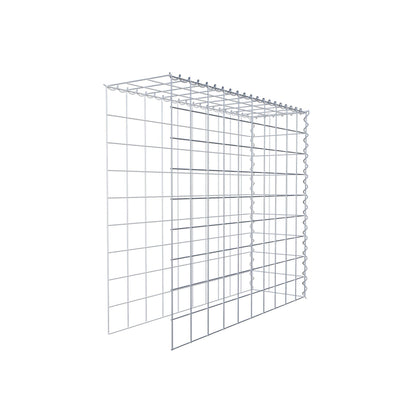 Påväxt gabion typ 4 100 cm x 90 cm x 30 cm (L x H x D), maskstorlek 10 cm x 10 cm, spiral