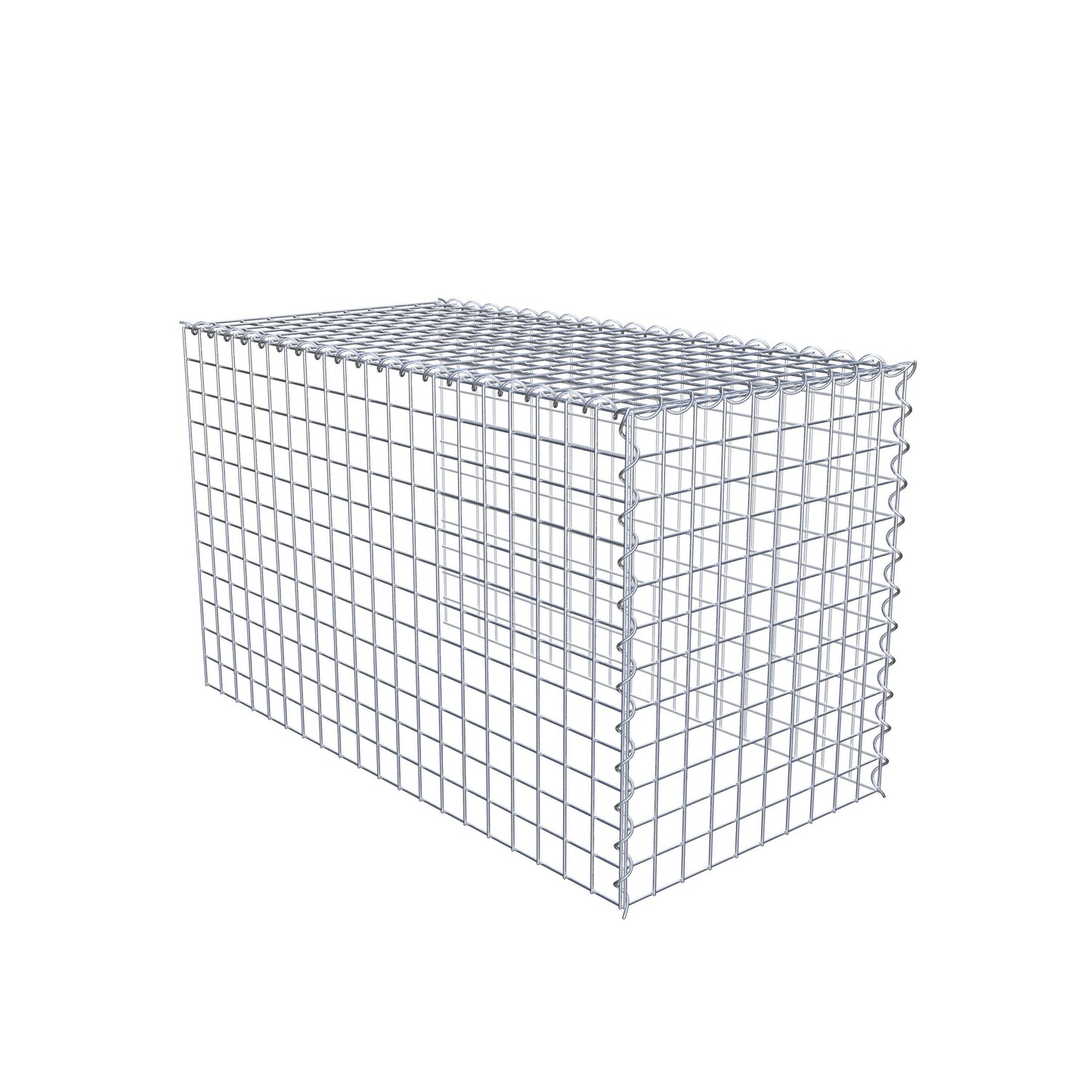 Add-on schanskorf type 4 100 cm x 60 cm x 50 cm (L x H x D), maaswijdte 5 cm x 5 cm, spiraalvormig