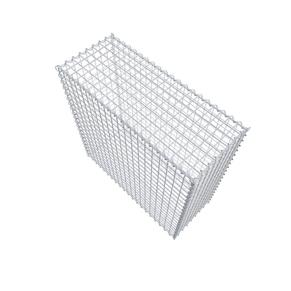 Gavión 100 cm x 100 cm x 40 cm (largo x alto x fondo), malla 5 cm x 5 cm, en espiral